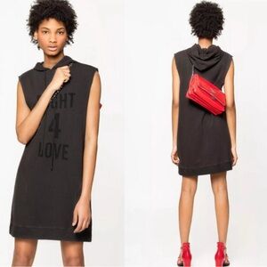 Zadig & Voltaire Black Sleeveless Cowl Neck Mini Dress